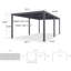 Pergola à persiennes mauve 20,4 pi L 11,4 pi. D Pergola en aluminium avec toit autoportant | La conception à vis dissimulée minimise la quincaillerie visible, créant un look élégant et homogène pour les espaces extérieurs modernes.