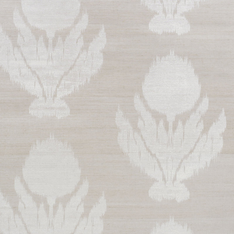 Agra Hemp Shimmer Wallpaper, Moonstone