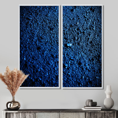 Abstrait bleu profond euphorie - décoration murale bleue