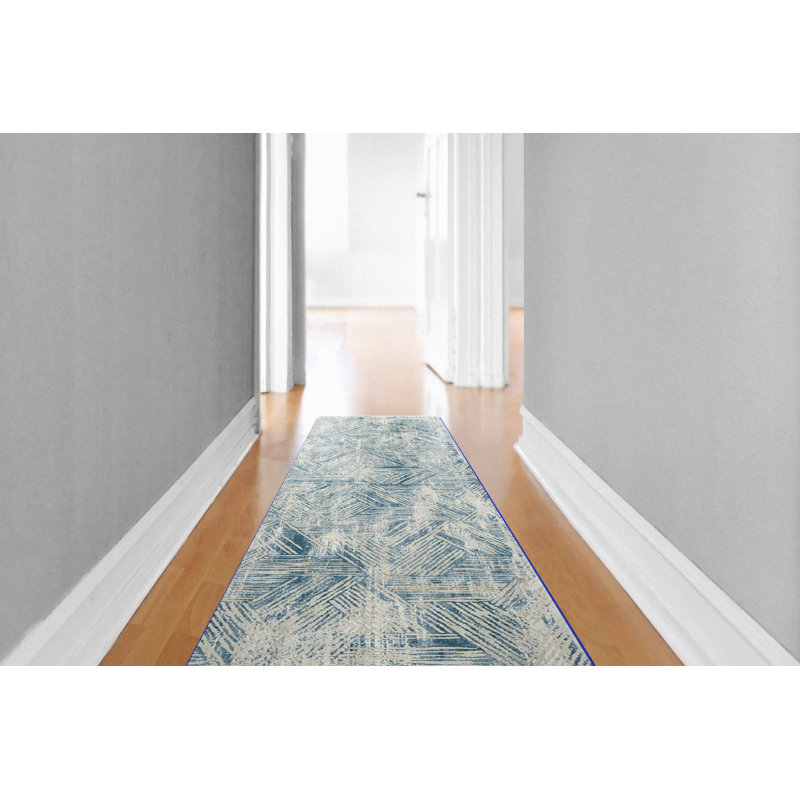 Tapis bleu Garzon, Tapis de couloir : 2 pi 2 po x 7 pi 7 po