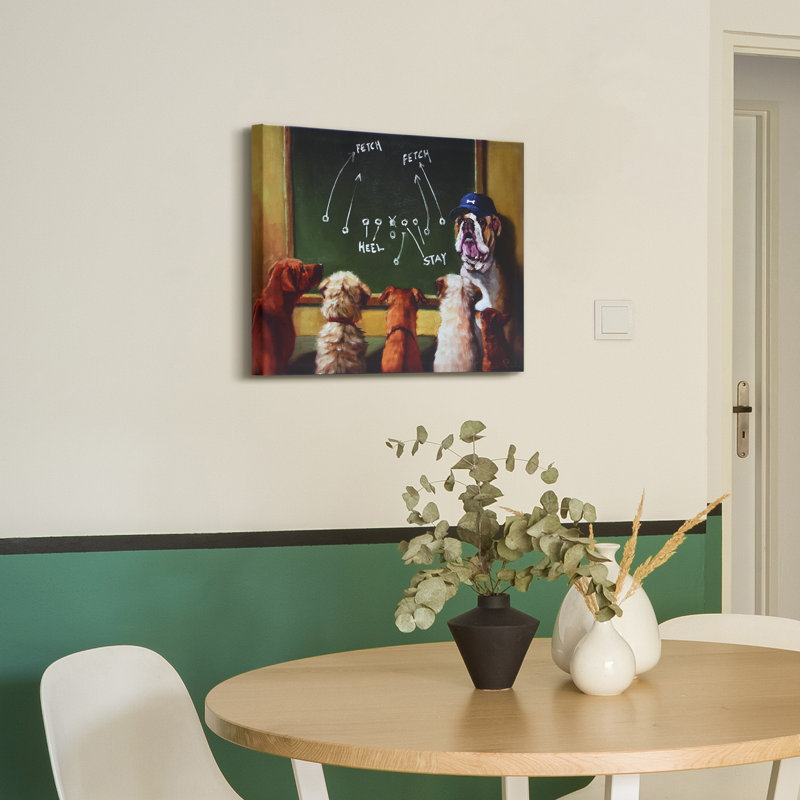 Reproduction d’art sur toile, "game plan" par Lucia Heffernan