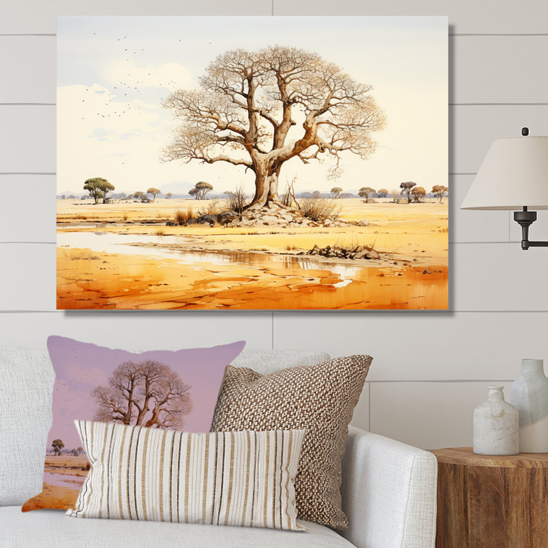 «Desert Baobabs Resistance I», reproduction sur toile, H 12 po x l 20 po x P 1 po, Toile tendue