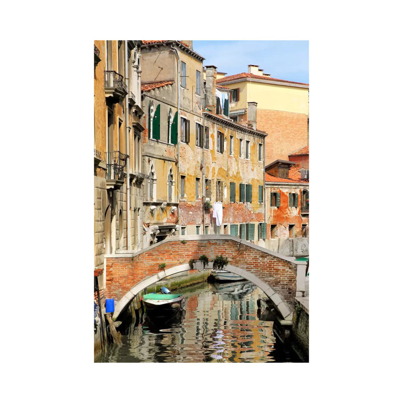 Venice View II by Golie Miamee - Wrapped Canvas Panoramic Print, 20.32 cm H x 30.48 cm W