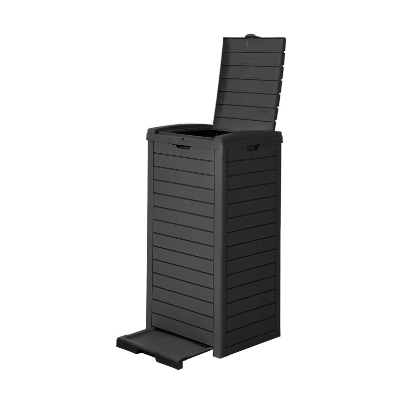 31 Gallon Recycling Bin, Black