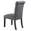 Ensemble de 2 chaises de salle à manger en tissu