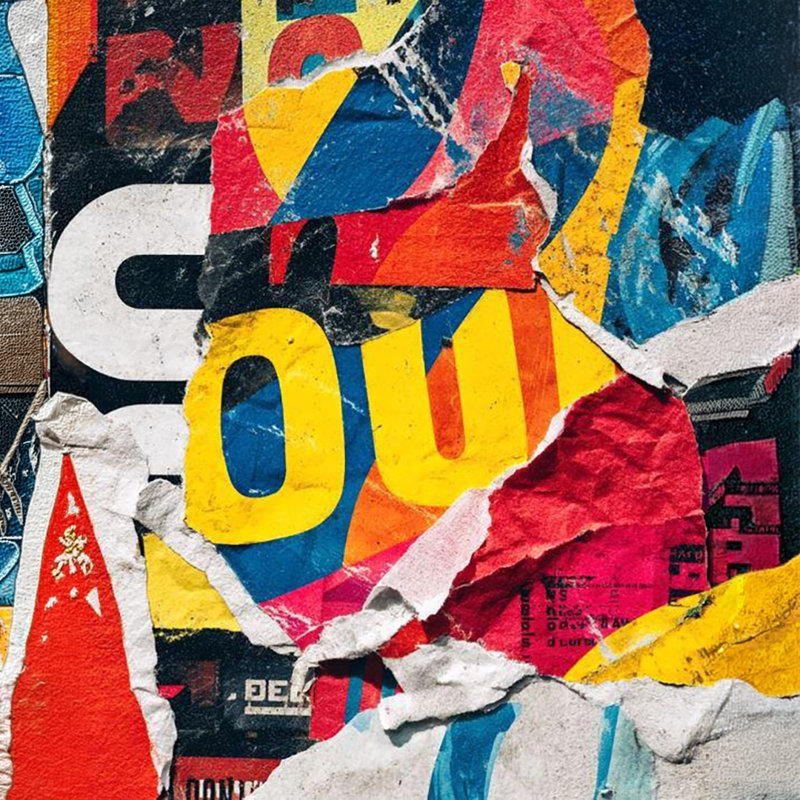 Art mural Urban Shout, L 30 po x H 30 po x P 1,5 po