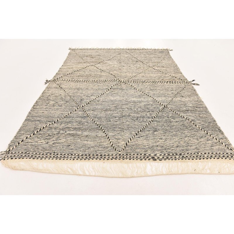 Tapis noir et blanc Julian