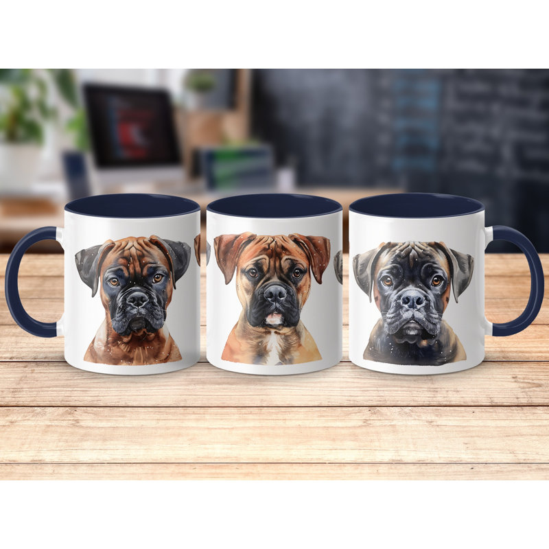 11oz Watercolour Dachshunds Design Coffee Mug, 4