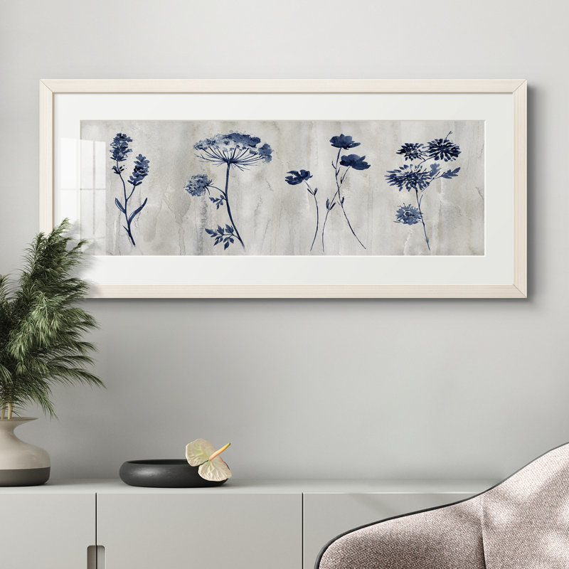 Peinture sur papier encadrée