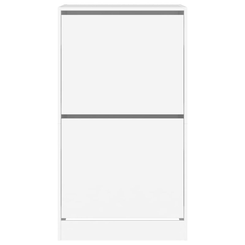 12 Pair Shoe Storage Cabinet, White
