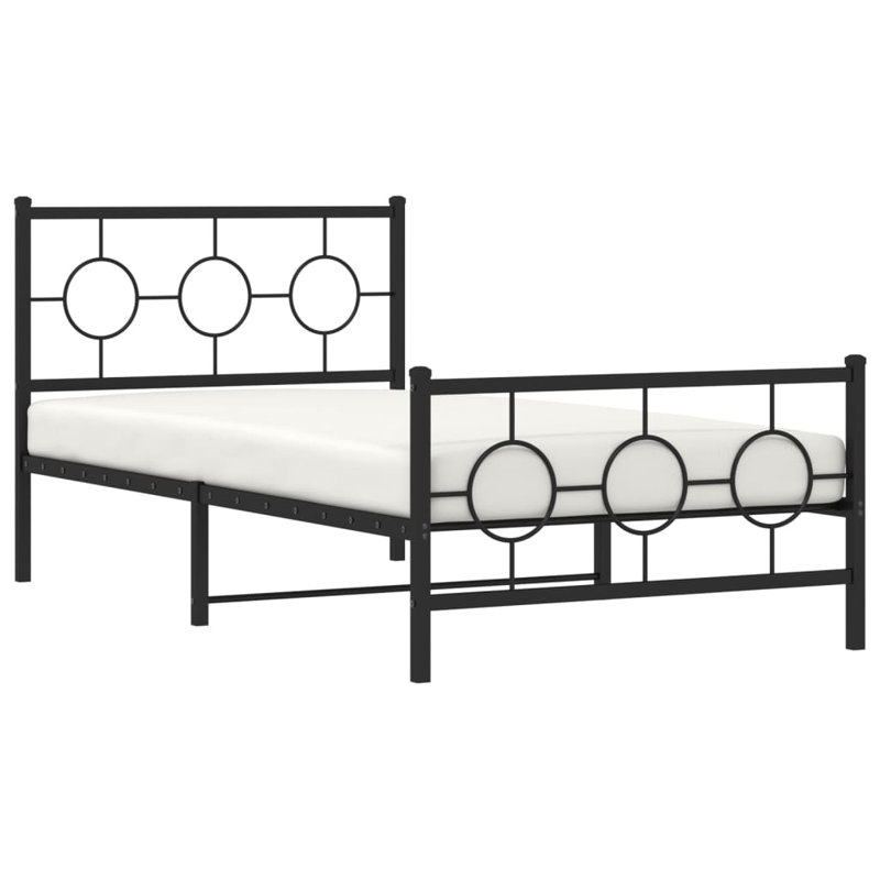 Metal Open-Frame Bed, Twin XL, Black