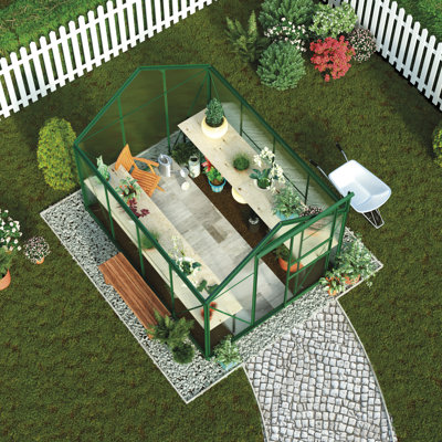 Yarborough 6.5 Ft W x 6.5 Ft D Hobby Greenhouse