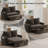  49" Modern Convertible Sleeper Loveseat with Pull-Out Bed, Adjustable Backrest & Side Storage Pockets-131377368