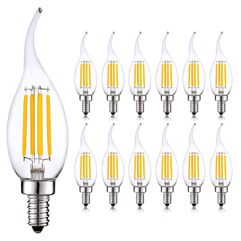7 watts (équivalent à 100 watts), DEL CA11, intensité variable, blanc naturel, base E12 / candélabre, 3500K, 24