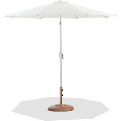 Parasol de patio en tissu / aluminium avec base Chavelle