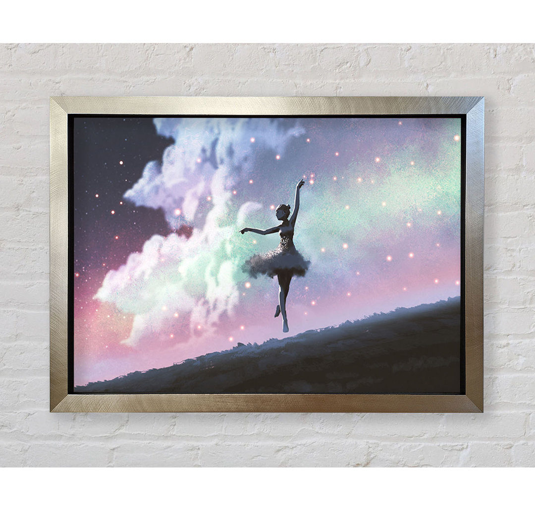 Ballerina In Space - Einzelner Bilderrahmen Kunstdrucke