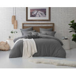 Super Soft Crinkle Washed Microfiber Duvet Cover Set