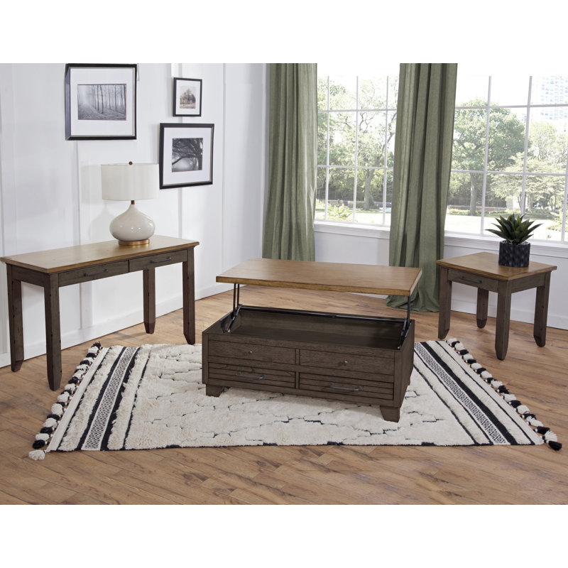 Elgin Single Coffee Table, Rustic Brown