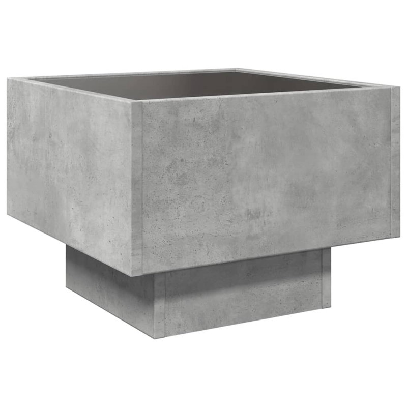Dasaun 40cm W Manufactured Wood Bedside Table, Concrete Grey