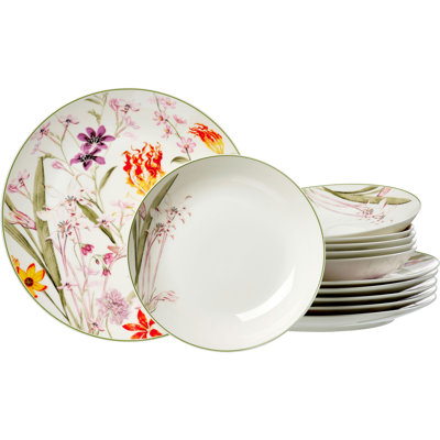 Piece Porcelain Dinnerware Set - Service for 6