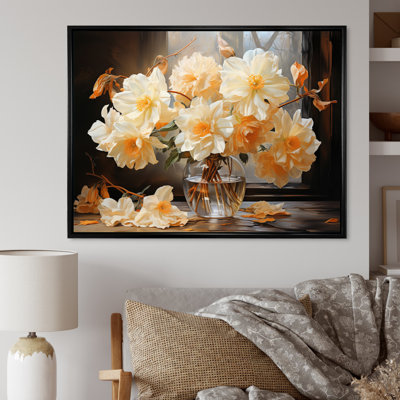 Impression sur toile White Affodils Romantic Impression II