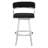 Dehn Modern Swivel Counter or Bar Height Barstool with Open Back and Footrest in Metal and Faux Leather-88365922-94331458-94331459