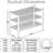 Stackable Bamboo Shoe Rack Organizer With Grid Panel, Multifunctional Free Standing Storage Shelf For Closet, Hallway, Entryway, And Small Spaces