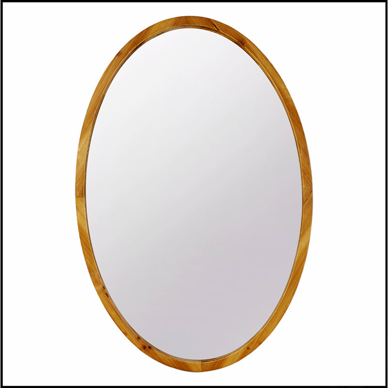 Miroir mural 24 po x 36 po avec cadre en bois rustique, parfait pour le décor de maison de campagne