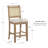 Breider Natural Cane Counter Stool