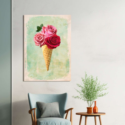 Romantic Ice Cream: Surprise I by Teo Rizzardi - Wrapped Canvas Print