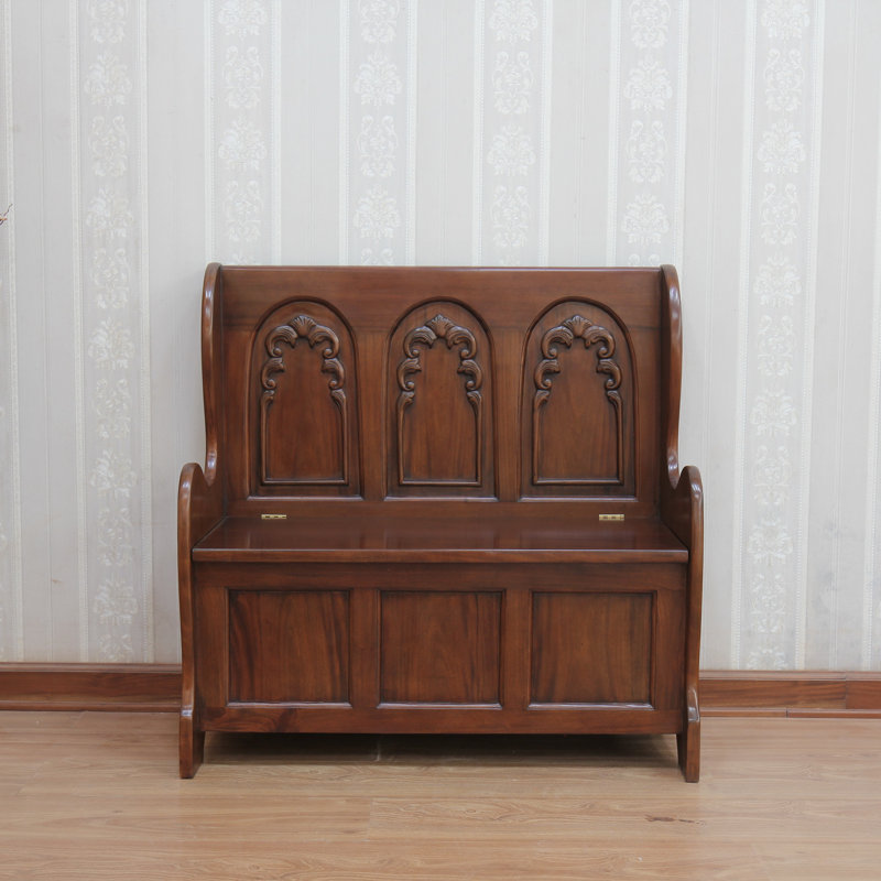 Beavin Solid Wood Storage Bench