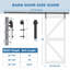 Paneled Solid Manufactured Wood Barn Door with Installation Hardware Kit-76581558-70988270