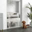 Barrière pour animaux, barrière extra large pour chien avec chatière