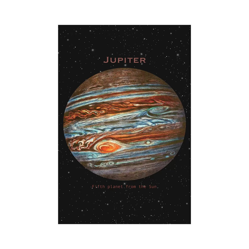 Jupiter 1 Piece Wall Art on Canvas, 66.04cm H x 45.72cm W