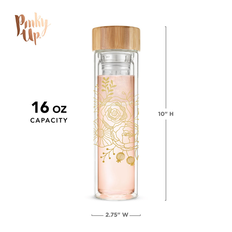 Blair: Bouquet Glass Travel Infuser Mug