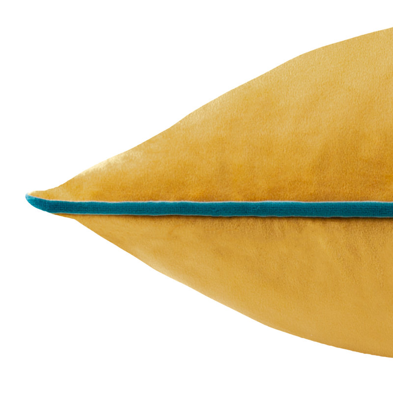 Meridian Square Cushion, Pillow Cover Only - No Insert, Square 55cm, Yellow