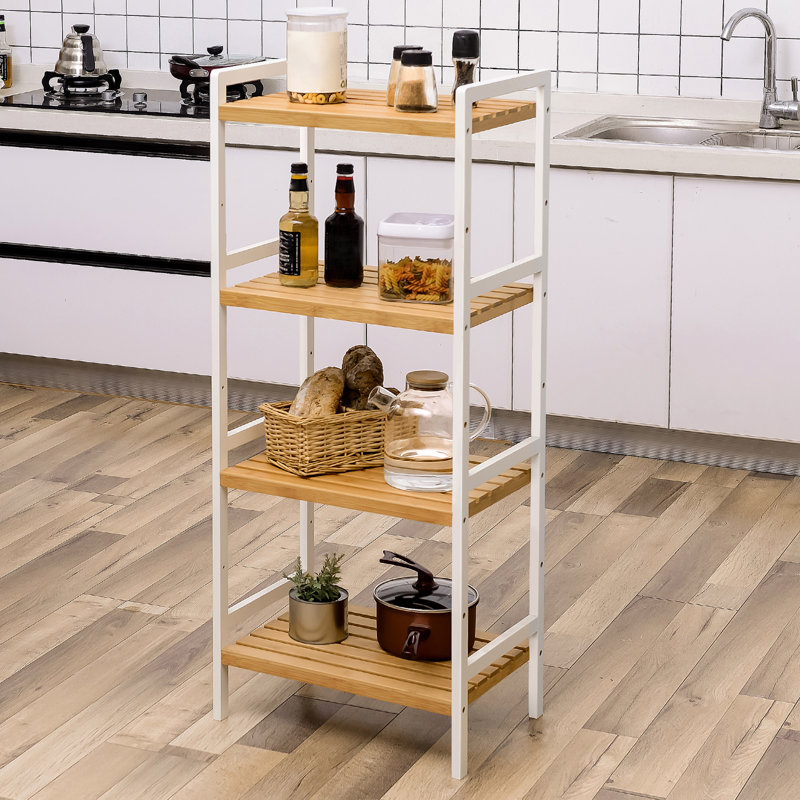 Rushali 45cm W Steel Shelving Unit, 111cm H x 45cm W x 31.5cm D