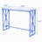 62.6" Rectangular Bar Table, Farmhouse Counter Height Pub Table