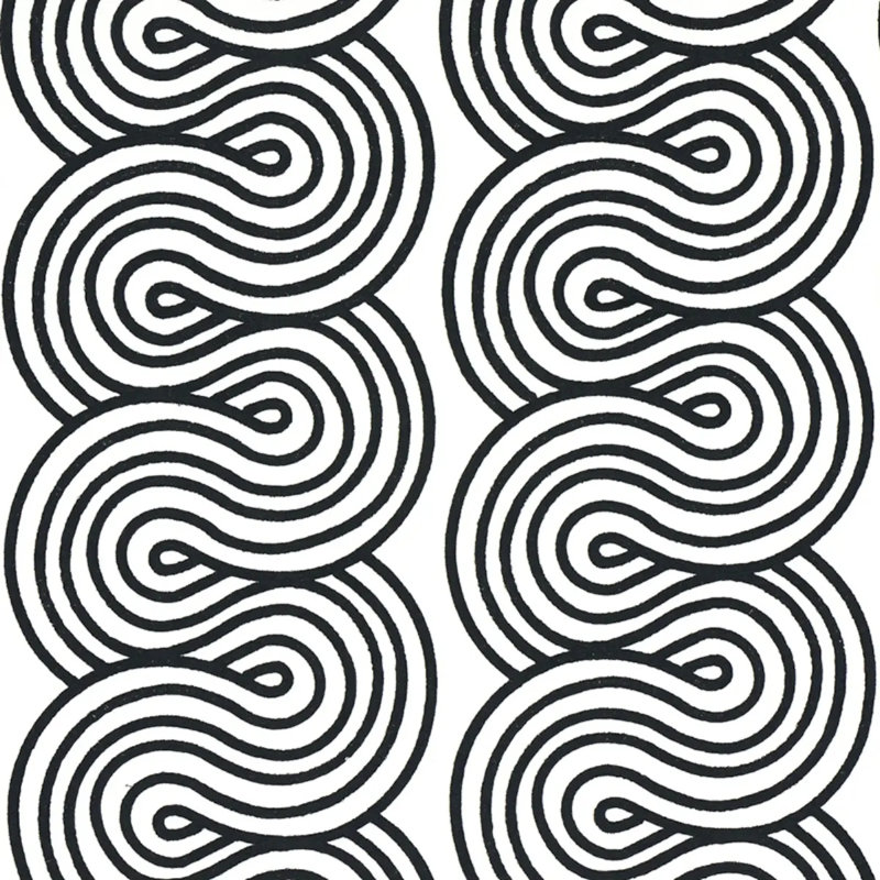 Tissu de broderie Giraldi, Noir
