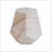 Outdoor/Indoor Lightweight Concrete Side Table, Hexagonal Round Travertine Accent Table With Durable MGO Construction