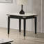 Ensemble de table 3 pièces de style contemporain 1 table basse 1 table de bout 2 x plateau en pierre frittée avec pieds fléchés argentés et finition noire et blanche (table incluse seulement)