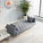 71" Velvet Convertible Futon Sofa Bed with 3-Position Backrest, Modern 2-Seater Loveseat for Apartment, Slate Blue-1266217493