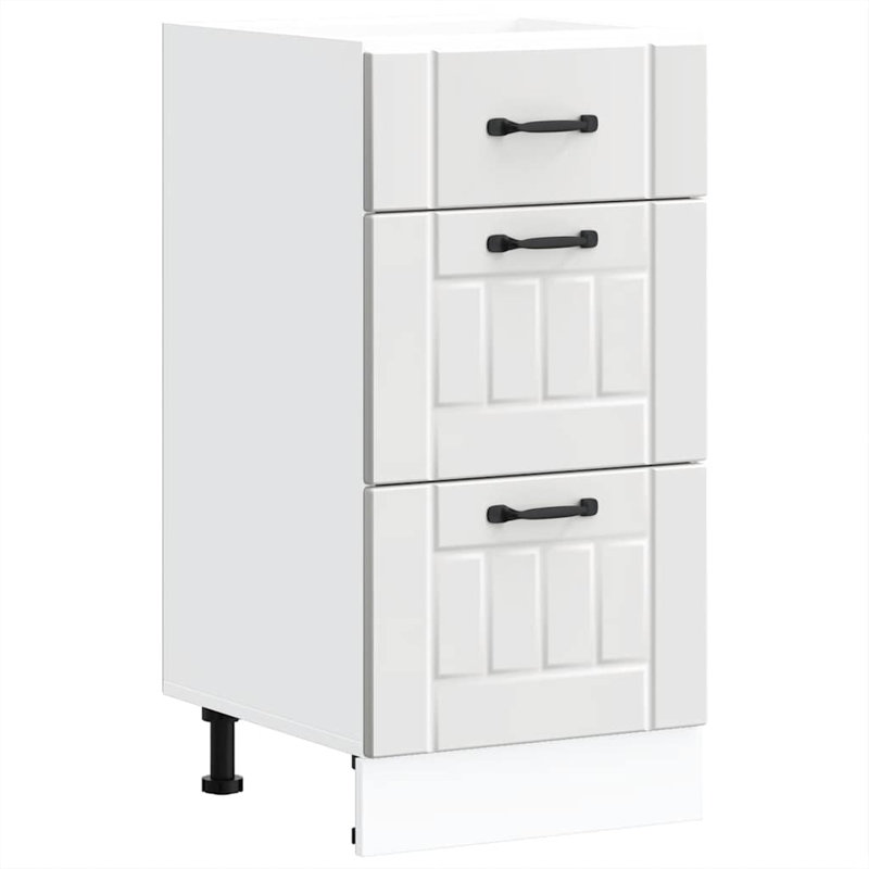 Atsabe Standard Base Cabinet, 81.5cm H x 40cm W x 46cm D, White