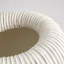 Baleen Cachepot-Ivory w/Brown Edges
