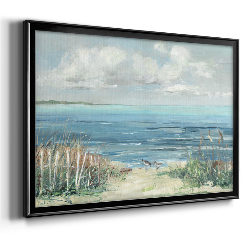 " Lively Cove " Print, 30" H x 44" W x 1.5" D, Black