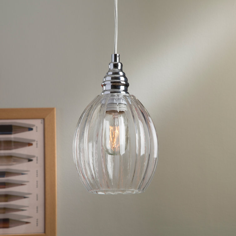 1 - Light Polished Chrome Single Pendant