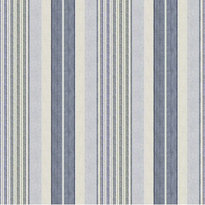 Papier peint adhésif bleu Escot