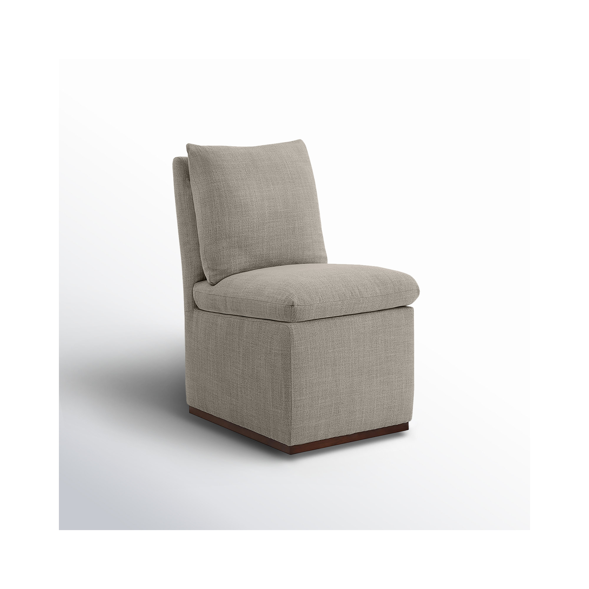 Bobbi Upholstered Dining Chair, Effie Flax Performance Linen