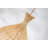 Unique 1-Light Moden Natural Rattan Teardrop Coastal Boho Pendant Light