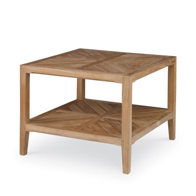 West Bay Outdoor Square Teak Side Table